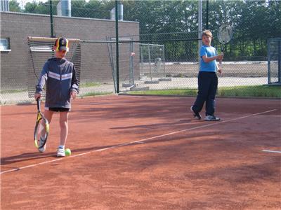 De jongens in actie